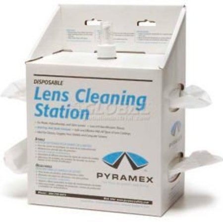 Pyramex Lens Cleaning Station, 16oz Solution, 1200 Tissues LCS20